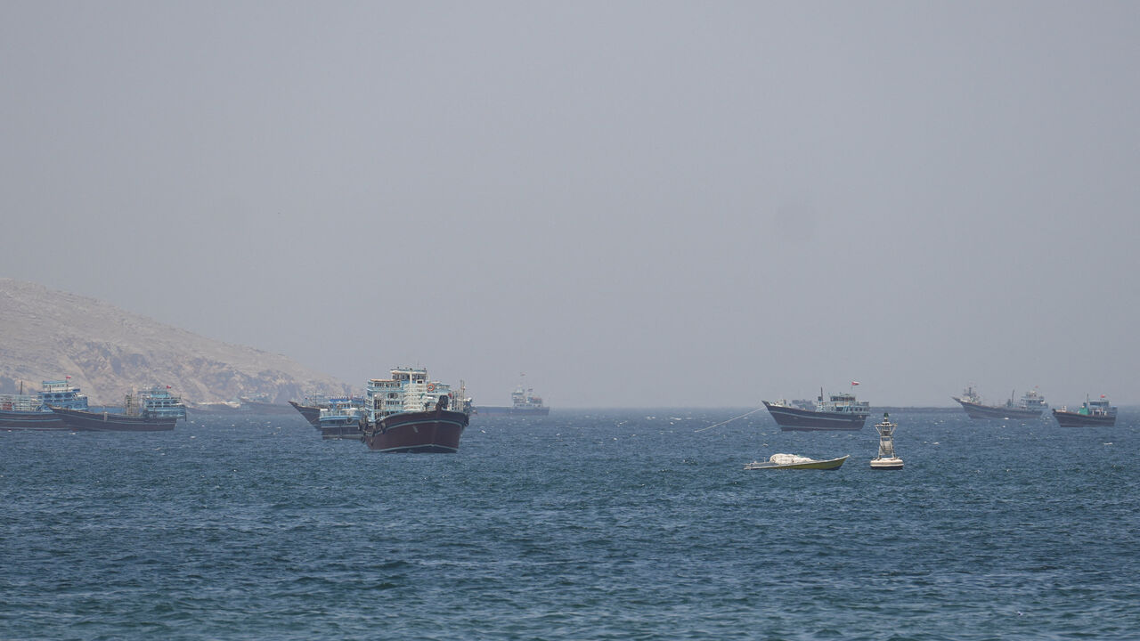 Ships and boats in the Strait of Hormuz, Musandam, Oman, May 4, 2026. REUTERS/Stringer