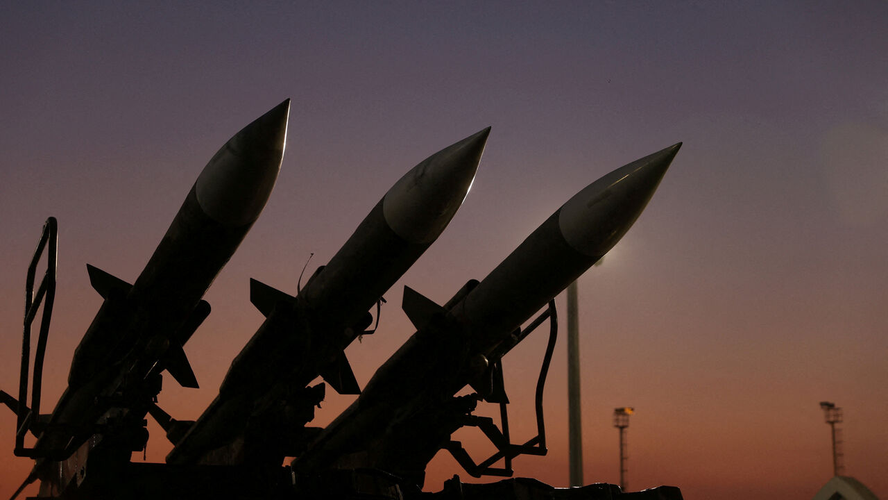 FILE PHOTO: Iranian missiles are displayed at the Islamic Revolutionary Guard Corps(IRGC) Aerospace Force Museum in Tehran, Iran, November 12, 2025. Majid Asgaripour/WANA (West Asia News Agency) via REUTERS/File Photo