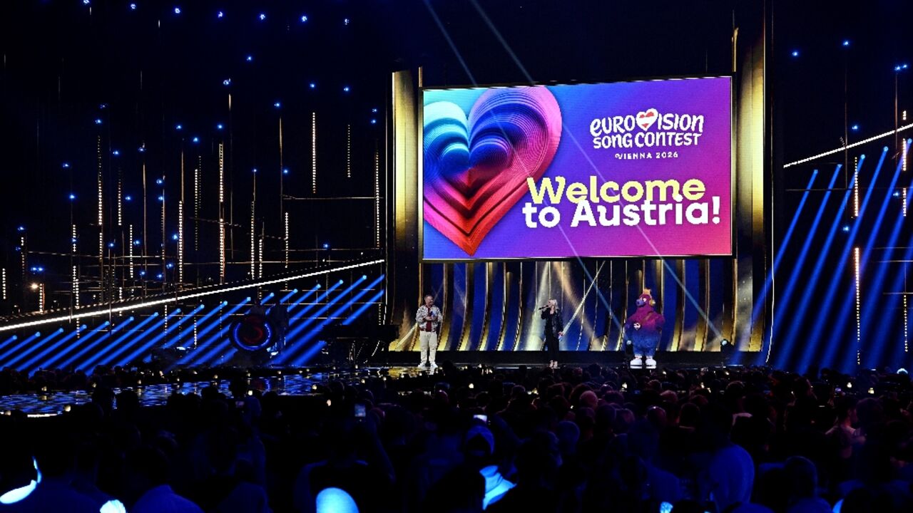 The Eurovision mascot for 2026 is Auri, who wears golden headphones