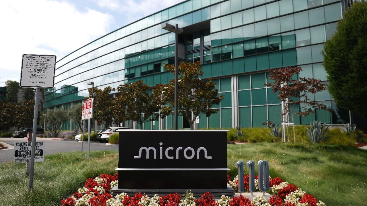 Shares of chip company Micron surged about 20 percent, lifting its valuation to more than $1 trillion 