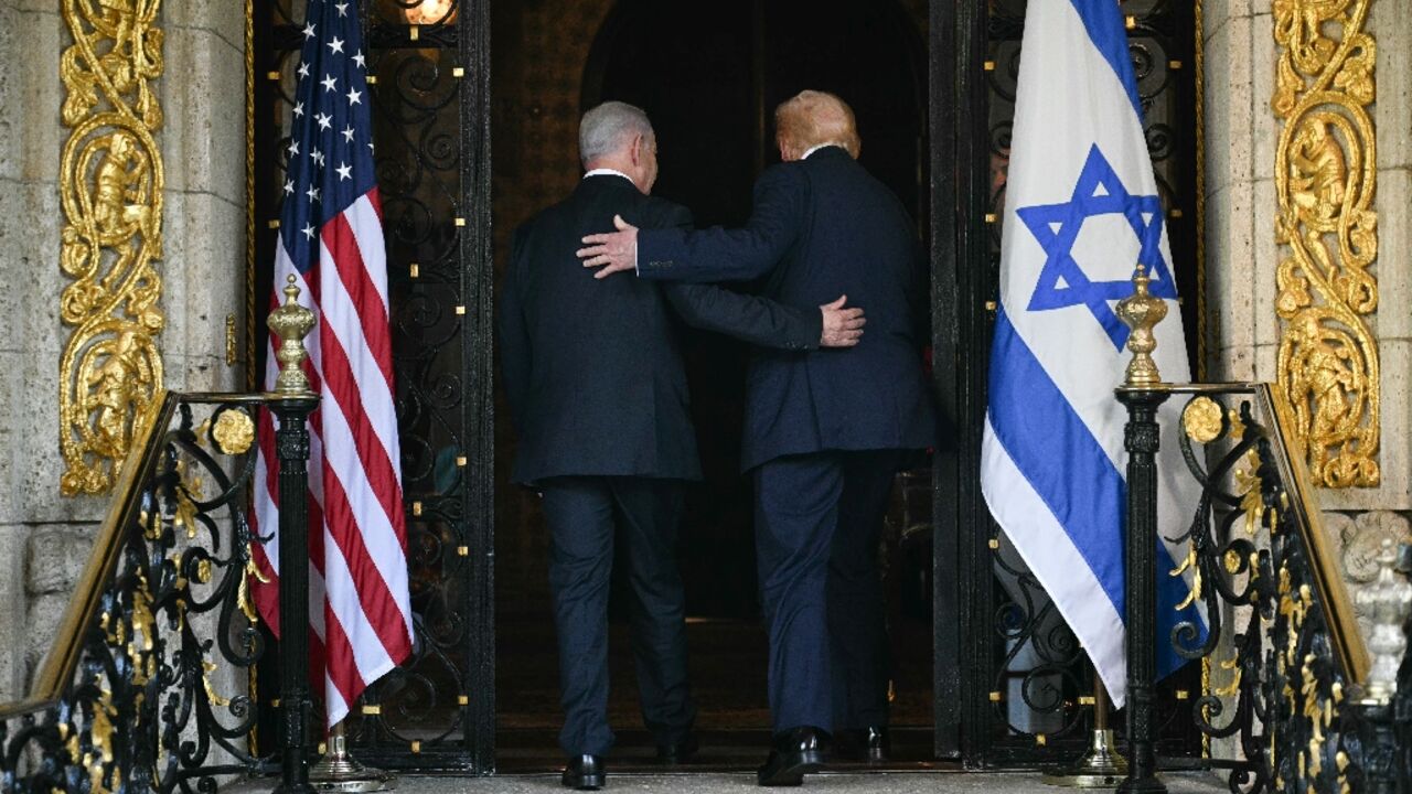Israeli Prime Minister Benjamin Netanyahu visits US President Donald Trump in Florida in December 2025