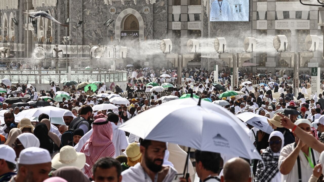 Concerns over war in the Middle East do not seem to have deterred pilgrims from massing in Mecca for the annual hajj pilgrimage. Saudi officials predict more will come than did the previous year