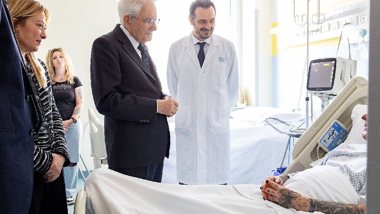 Italy's President Sergio Mattarella and Prime Minister Giorgia Meloni on Sunday visited some of those injured