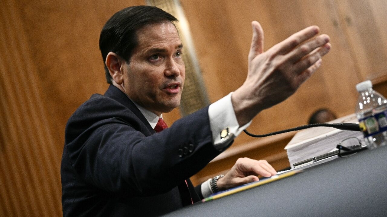 US Secretary of State Marco Rubio testifies during a Senate Foreign Relations Committee hearing 