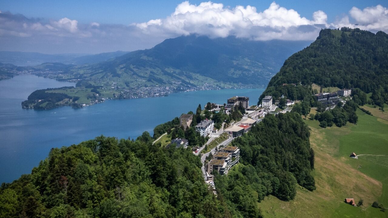 The Burgenstock resort looks out over Lake Lucerne