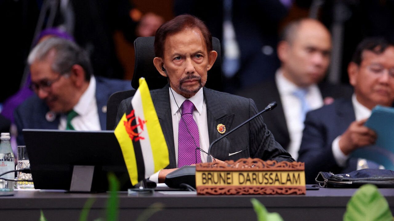 Brunei's Sultan Hassanal Bolkiah attends the 28th ASEAN-Japan Summit, part of the 47th ASEAN Summit and Related Summits, in Kuala Lumpur, Malaysia October 26, 2025. REUTERS/Chalinee Thirasupa/Pool