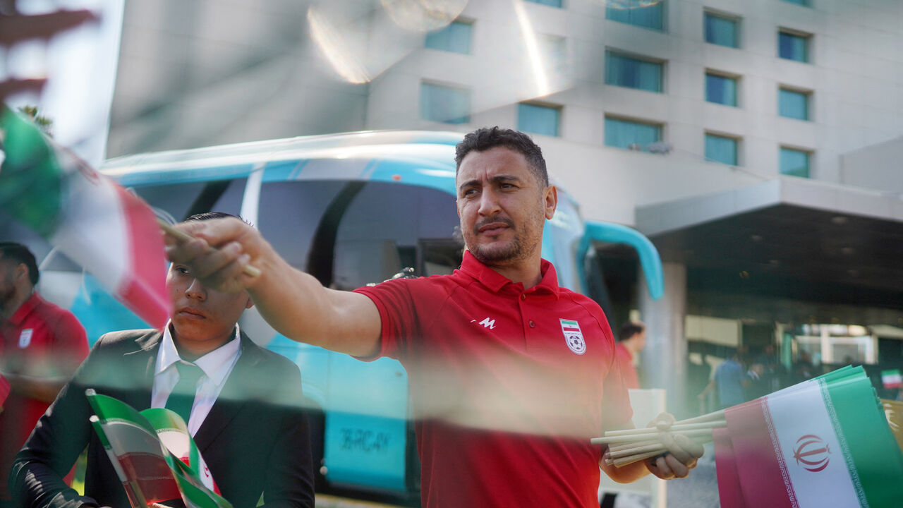 Iran soccer team departing Mexico for the United States