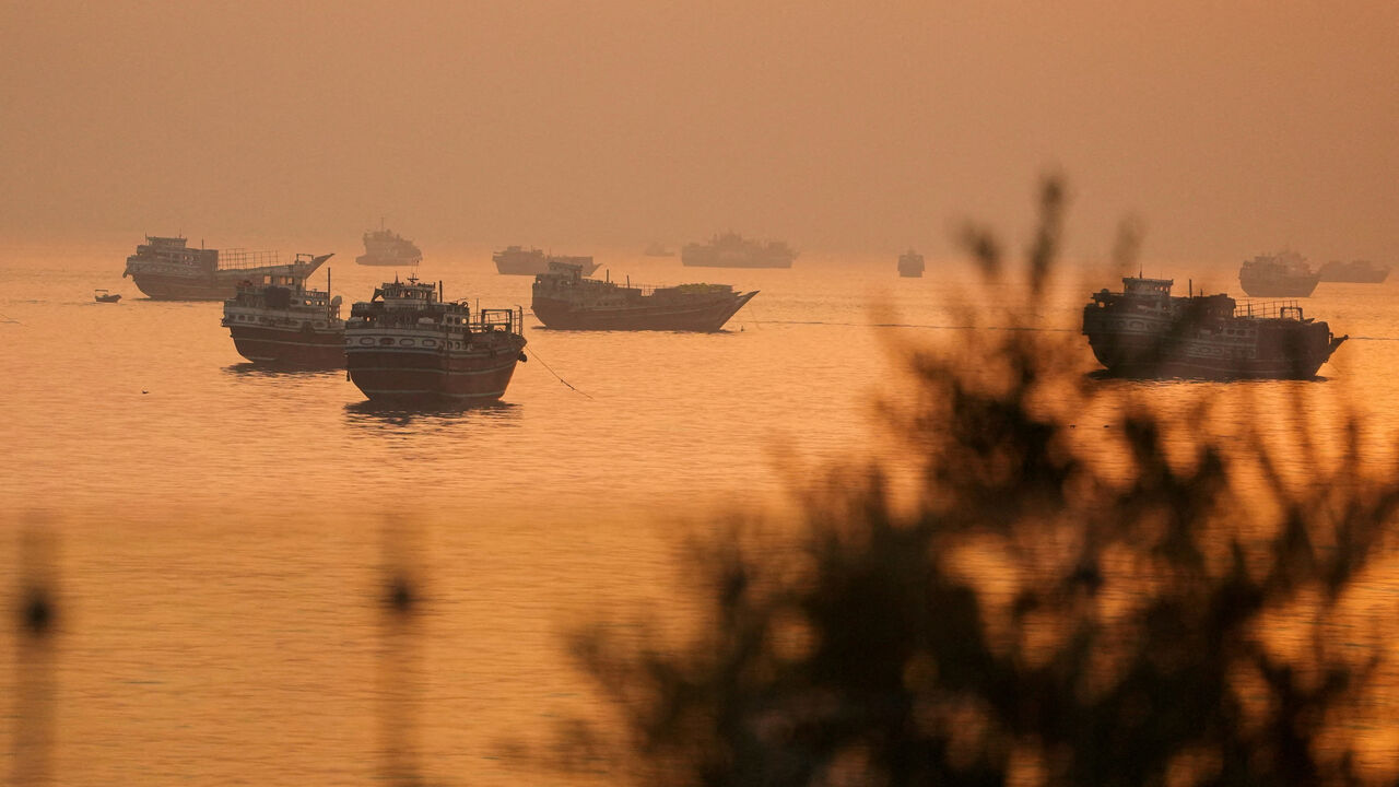 Vessels at the Strait of Hormuz, as seen from Musandam, Oman, June 16, 2026. REUTERS/Stringer/File Photo
