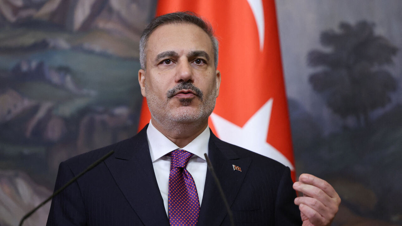 Turkish Foreign Minister Hakan Fidan attends a press conference following talks with his Russian counterpart Sergei Lavrov in Moscow, Russia, June 16, 2026. Sergei Ilnitsky/Pool via REUTERS