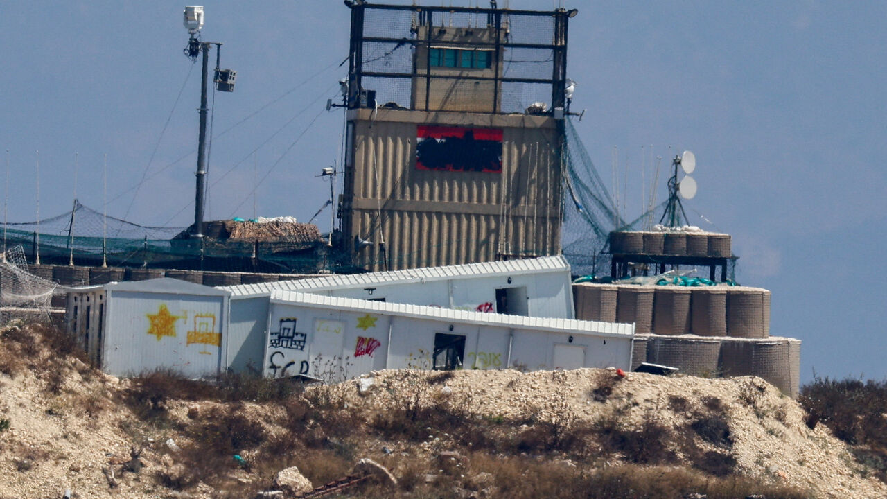 An Israeli military post in Lebanon, after the two countries signed a framework agreement following U.S.-mediated talks, as seen from northern Israel, June 27, 2026. REUTERS/Amir Cohen