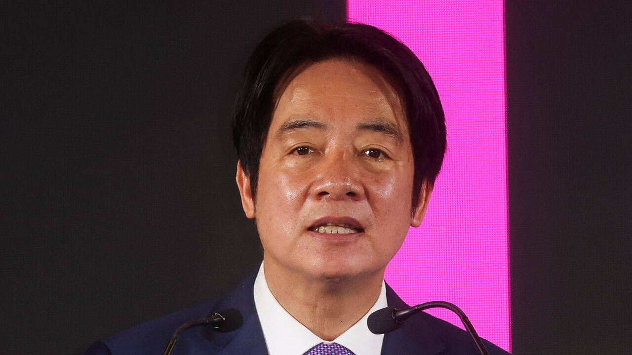 Taiwan President Lai Ching-te speaks as he attends the opening ceremony of the annual Computex trade show in Taipei, Taiwan, June 2, 2026. REUTERS/Tsai Hsin-Han