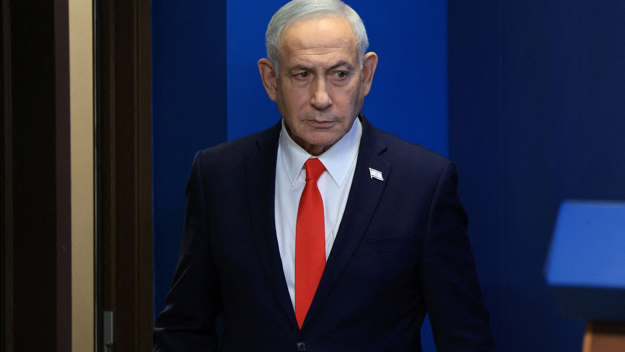 Israeli Prime Minister Benjamin Netanyahu holds a news conference, following a U.S.-Iran deal, in Jerusalem, June 15, 2026. REUTERS/Ronen Zvulun/Pool