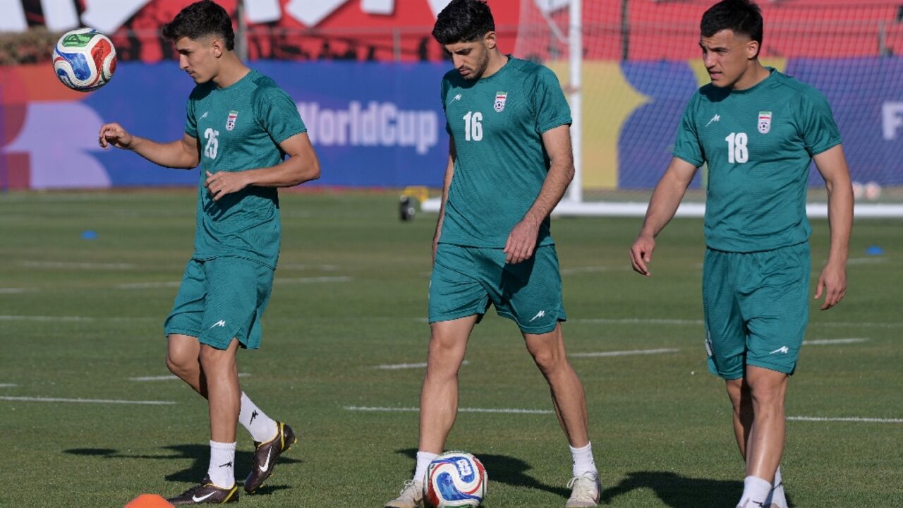 Iranian attacker Mehdi Torabi (middle) has now been given a visa that will allow him to play the rest of the tournament in the United States 