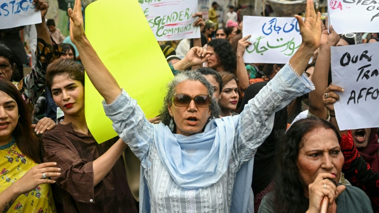 Protesters said Pakistan's vulnerable transgender population has been disproportionately impacted by the US-Iran war