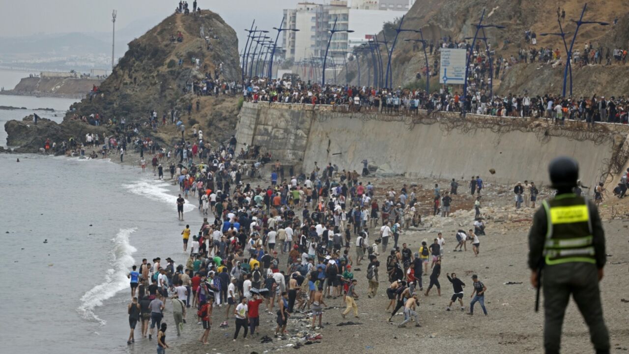 Police said at least 18 people lost their lives in the treacherous dash into the Spanish territory of Ceuta