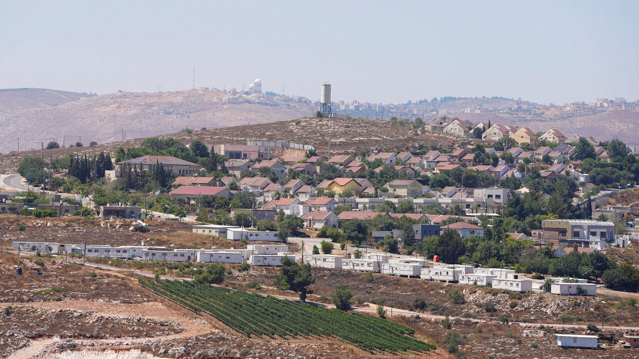 Jewish settlement of Shilo in the Israeli-occupied West Bank as seen from the Palestinian village of Jalud July 2, 2026. REUTERS/Ali Sawafta