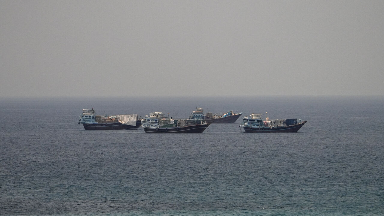 Vessels at the Strait of Hormuz, as seen from Musandam, Oman, July 1, 2026. REUTERS/Stringer