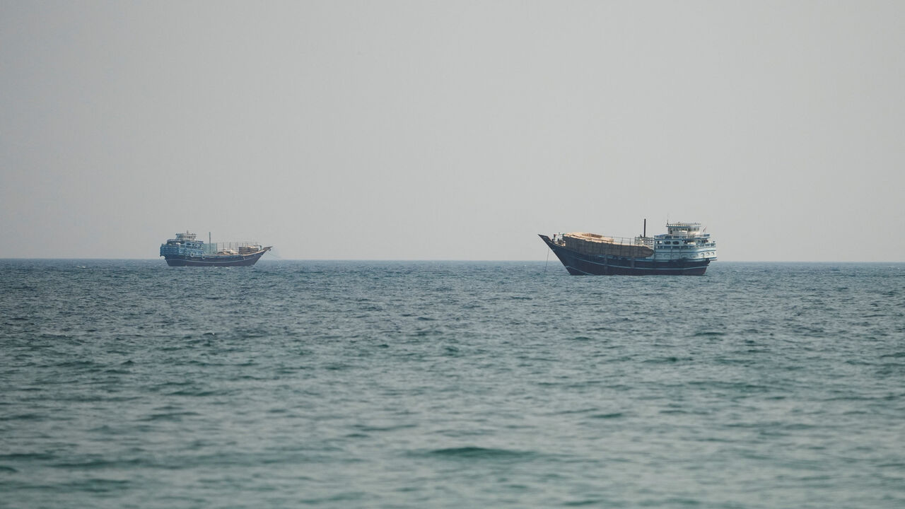 Vessels at the Strait of Hormuz, as seen from Musandam,Oman, July 12, 2026. REUTERS/Stringer