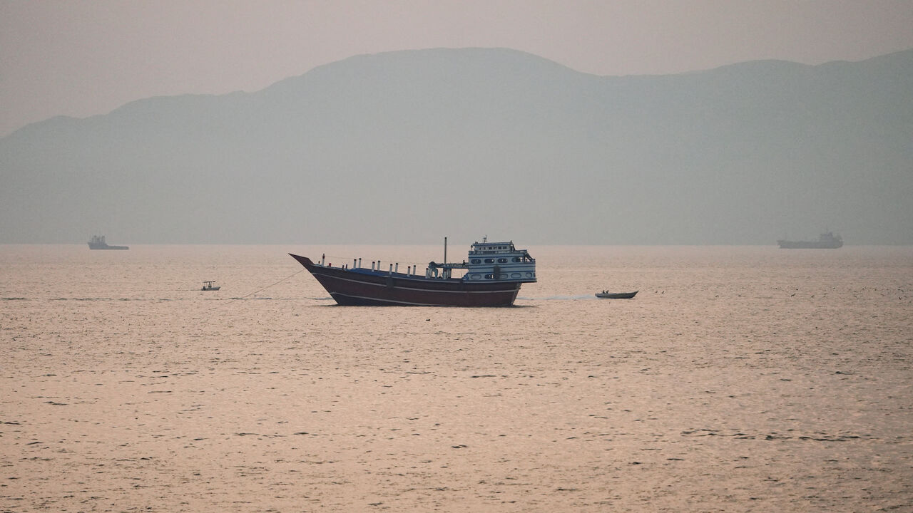 Vessels at the Strait of Hormuz, as seen from Musandam, Oman, July 21, 2026. REUTERS/Stringer