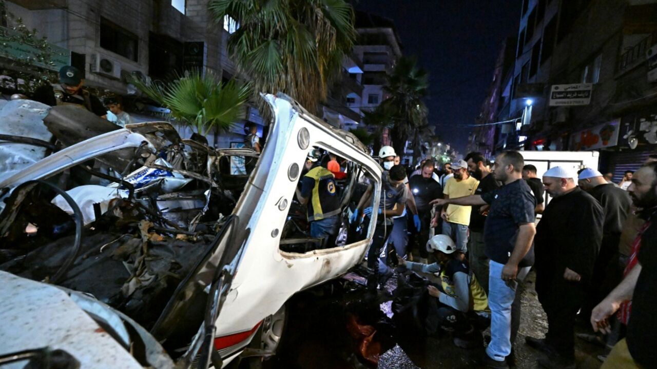An AFP photographer saw several ambulances heading to the blast site