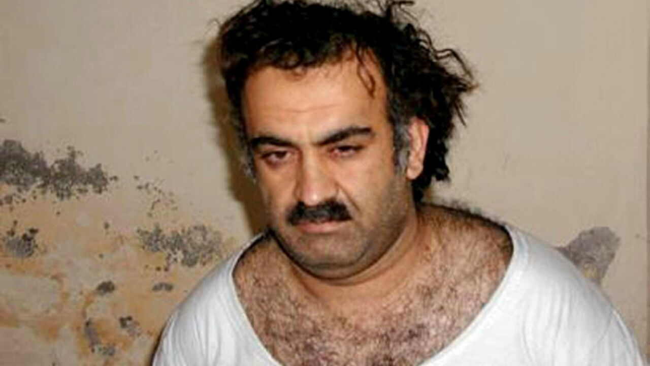 Khalid Sheikh Mohammed, seen here shortly after his 2003 capture, has said he planned the September 11 attacks 'from A-Z'