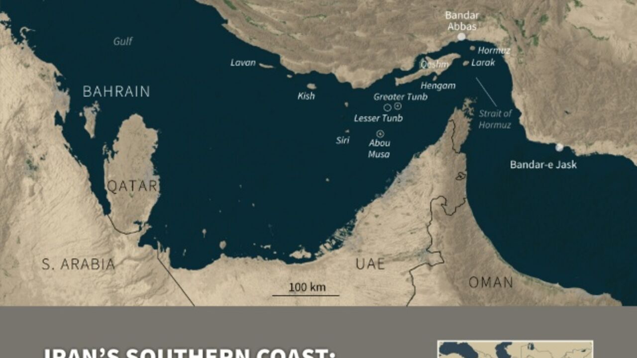 Iran's southern coast: strategic areas