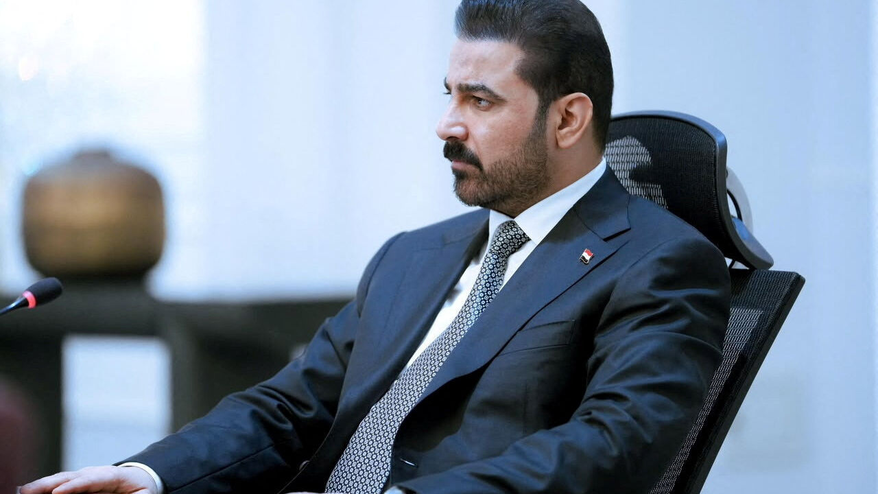 Iraqi Prime Minister and the Commander-in-Chief of the Armed Forces, Ali Faleh Al-Zaidi chairs the Ministerial Council for National Security for an emergency meeting, to discuss the latest security developments and the attack carried out by the United States and Saudi Arabian air forces, Baghdad, Iraq, July 29, 2026. Media Office of the Prime Minister/Handout via REUTERS    THIS IMAGE HAS BEEN SUPPLIED BY A THIRD PARTY