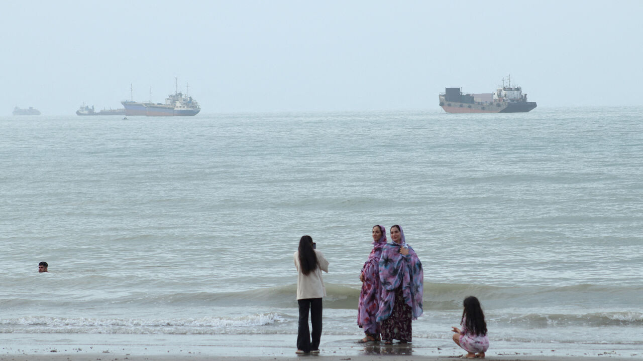 Vessels in the Strait of Hormuz near the beach of Bandar Abbas, Iran, July 27, 2026. Razieh Poudat/ISNA/via WANA (West Asia News Agency)via REUTERS
