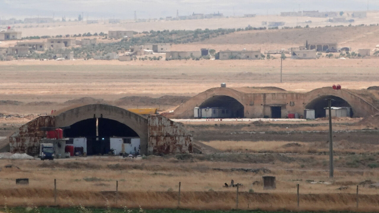 Abu al-Duhur base following strikes, Syria, August 18, 2026. REUTERS/Stringer
