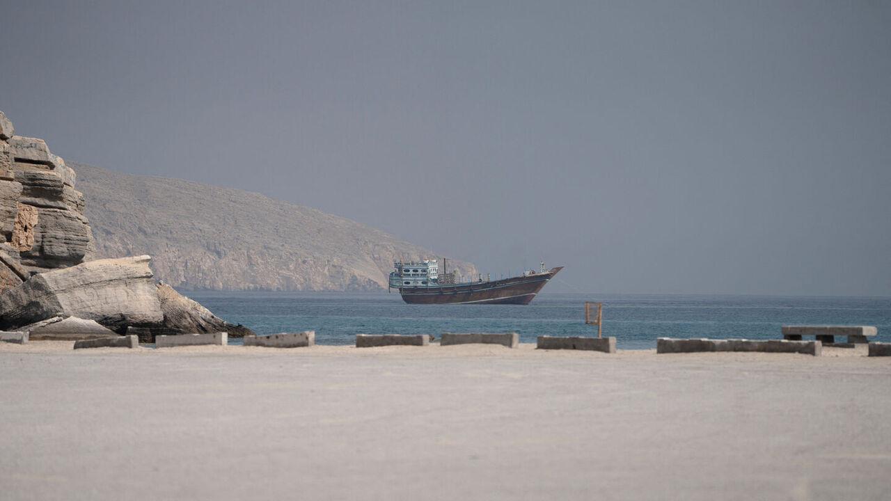 A vessel near the Strait of Hormuz, as seen from Musandam, Oman, August 24, 2026. REUTERS/Stringer — Stringer