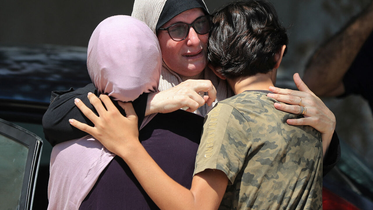Mourners react during the funeral of a Palestinian who was killed in Israeli strikes, according to medics, in Gaza City, August 31, 2026. REUTERS/Dawoud Abu Alkas