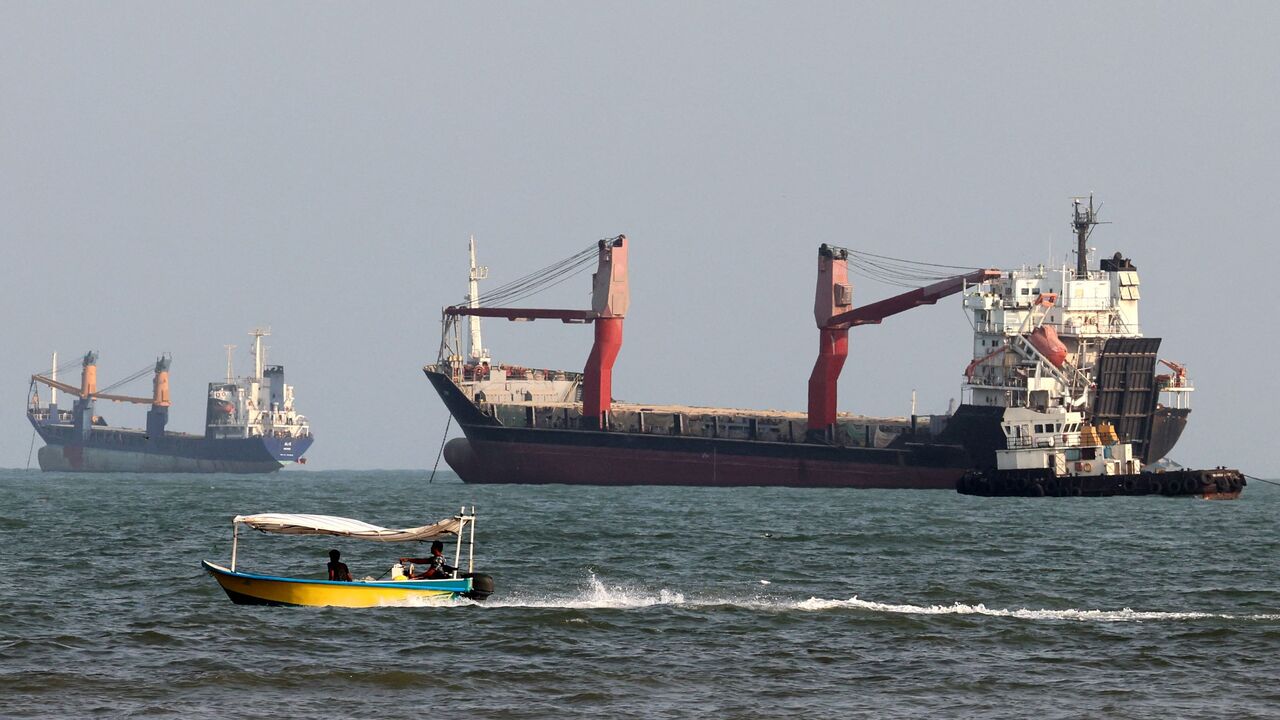 Vessels in the Strait of Hormuz