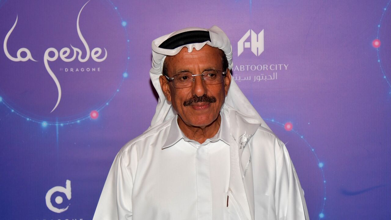 A picture take on Sept. 13, 2017, shows Khalaf Ahmad Al Habtoor, chairman of the Al Habtoor Group, attending the World Premiere of La Perle in Dubai. 