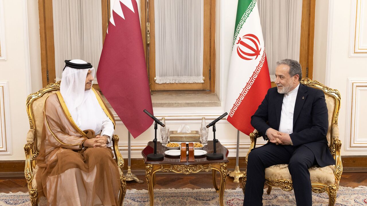 Abbas Araghchi and Sheikh Mohammed al-Thani 