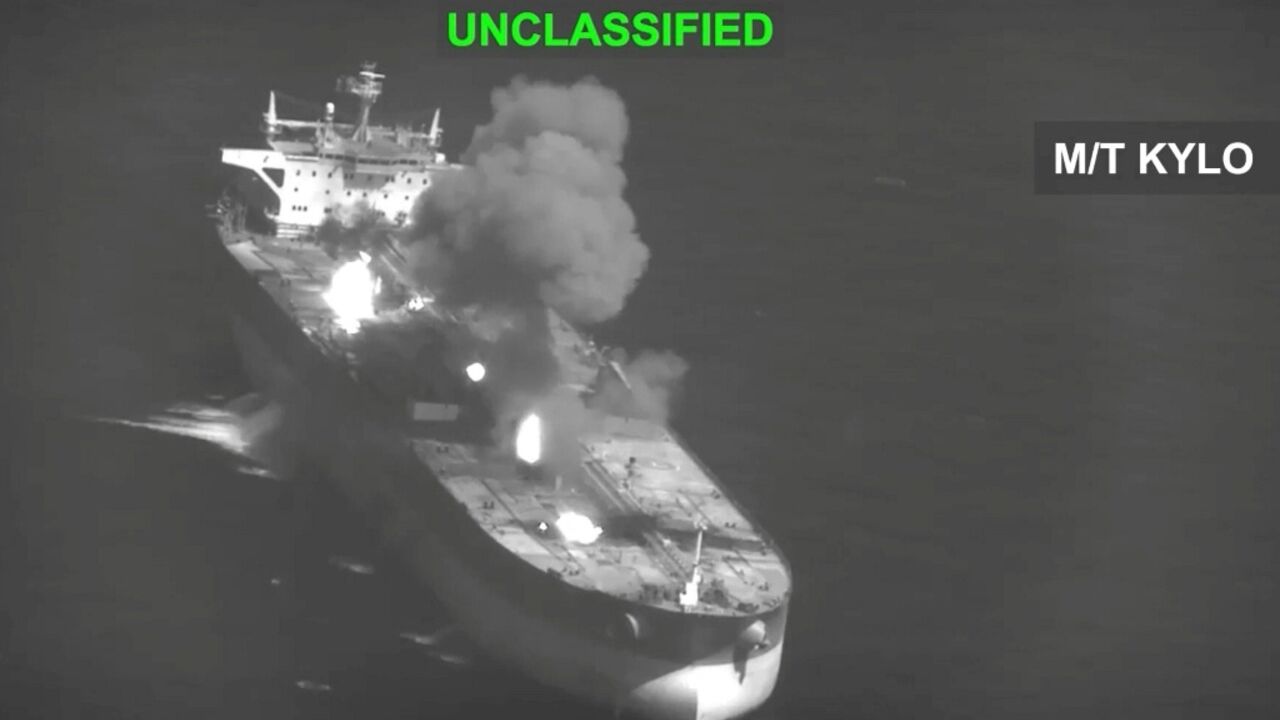 US Central Command (CENTCOM) said its forces struck three Iranian crude oil carriers