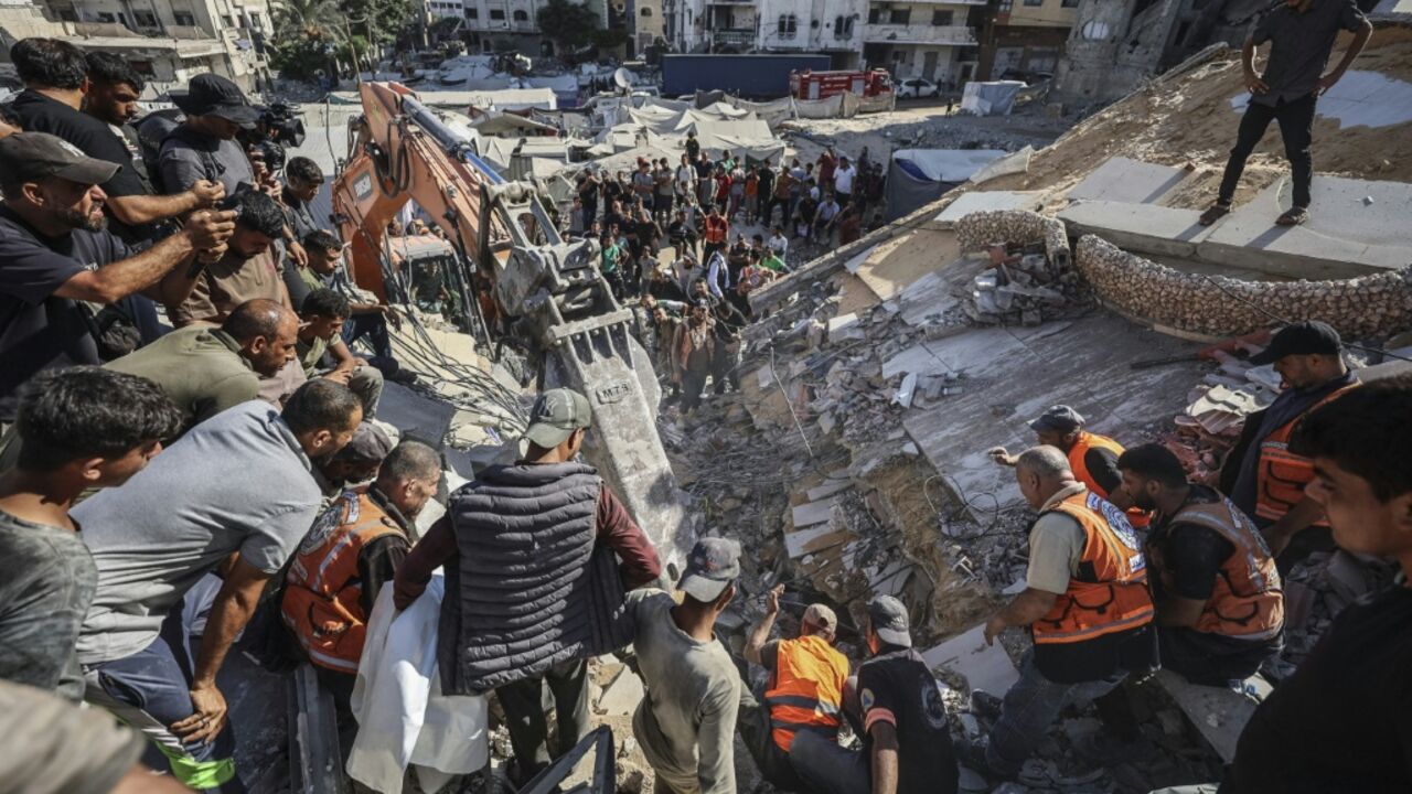 The vast majority of buildings in Gaza have been damaged or destroyed in Israeli strikes, according to the United Nations