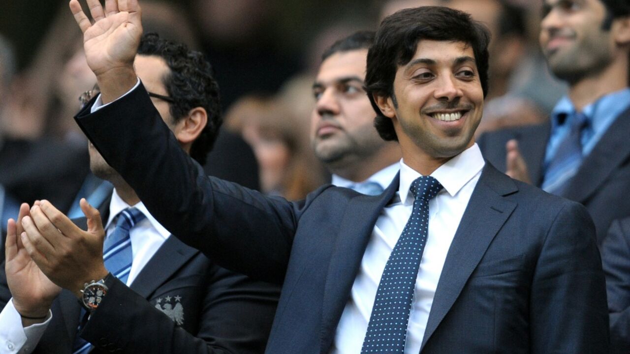 Manchester City owner Sheikh Mansour bin Zayed al-Nahyan pictured at a match against Liverpool in 2010