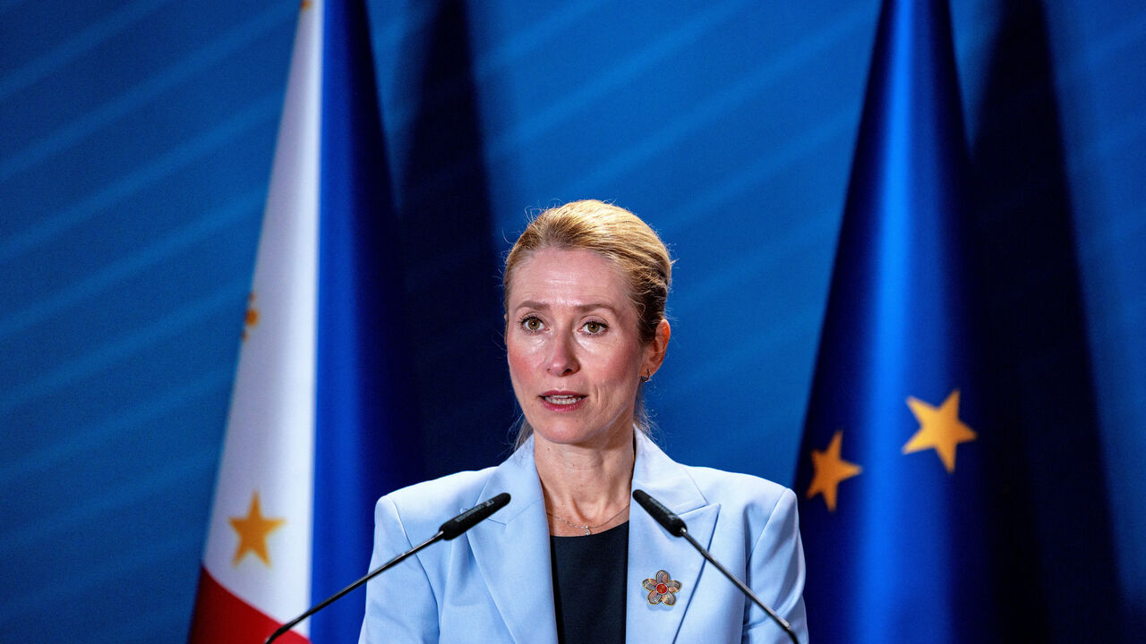 EU European Commission Vice-President Kaja Kallas delivers a joint statement with Philippines Foreign Secretary Theresa Lazaro (not pictured) on the Enhanced Partnership between the Philippines and the European Union, on the sidelines of the ASEAN Foreign Ministers' Meeting at the Philippine International Convention Center on July 24, 2026 in Pasay, Metro Manila, Philippines.  Ezra Acayan/Pool via REUTERS