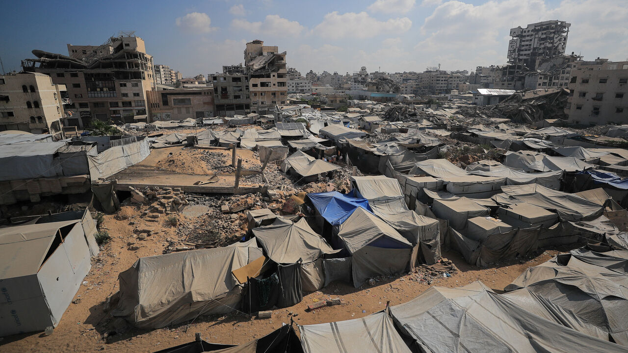 A tent camp sheltering displaced Palestinians, in Gaza City, September 4, 2026. REUTERS/Dawoud Abu Alkas