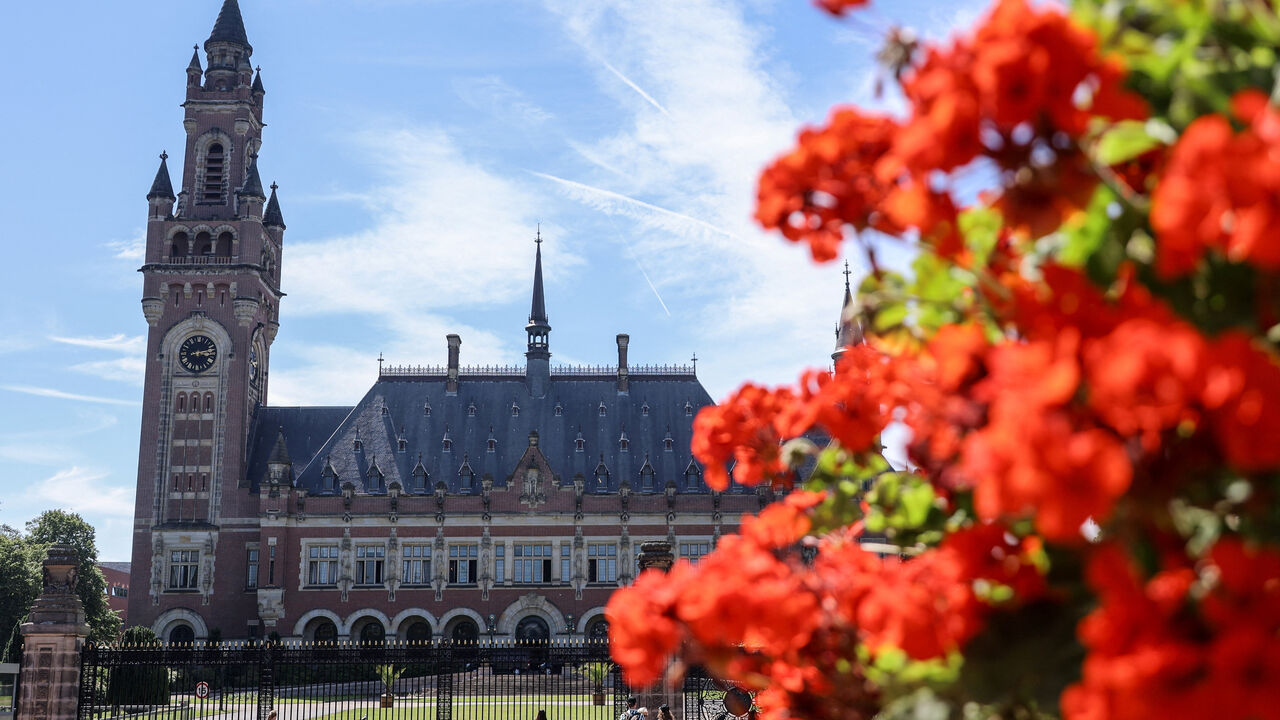 A view of the Peace Palace, which houses the Permanent Court of Arbitration and the International Court of Justice, in The Hague, Netherlands, June 18, 2026. REUTERS/Nicolas Economou