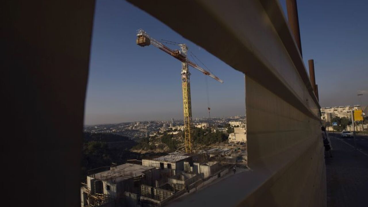 Construction site is seen in Gilo, a Jewish settlement that Israel erected on land it captured in the West Bank in a 1967 war