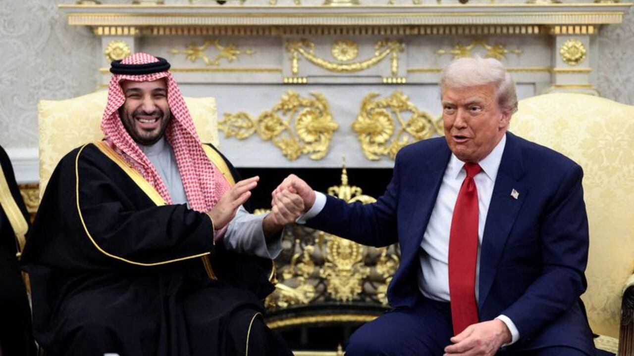 FILE PHOTO: U.S. President Donald Trump meets Saudi Crown Prince Mohammed bin Salman at the White House in Washington