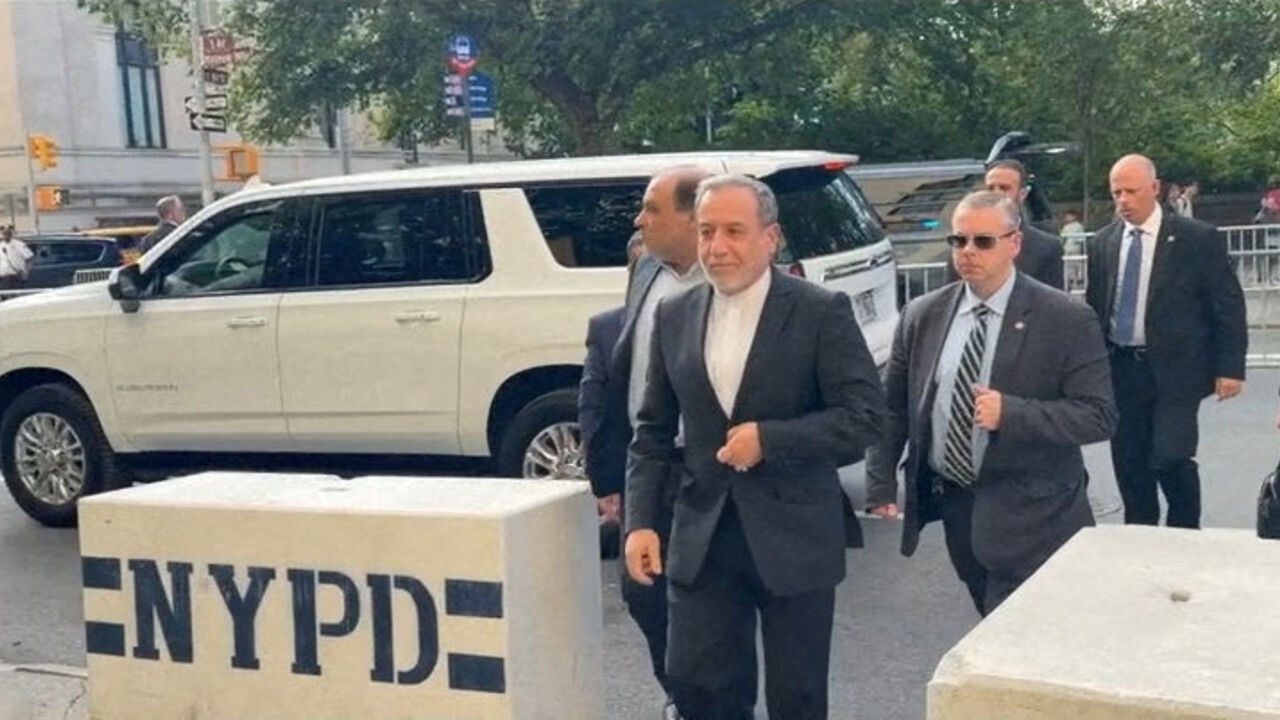 Iranian Foreign Minister Abbas Araqchi arrives for the 81st United Nations General Assembly