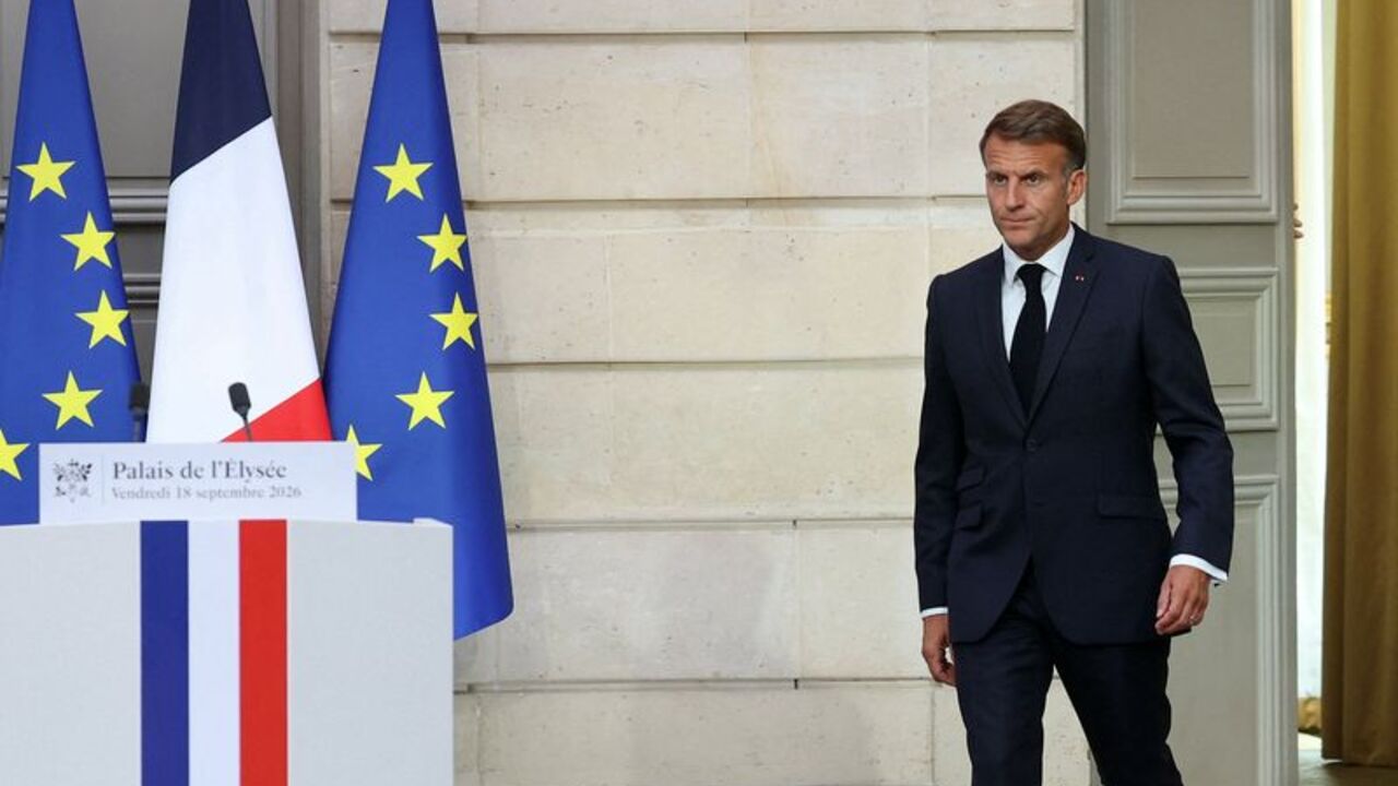 France's President Emmanuel Macron attends a press conference in Paris