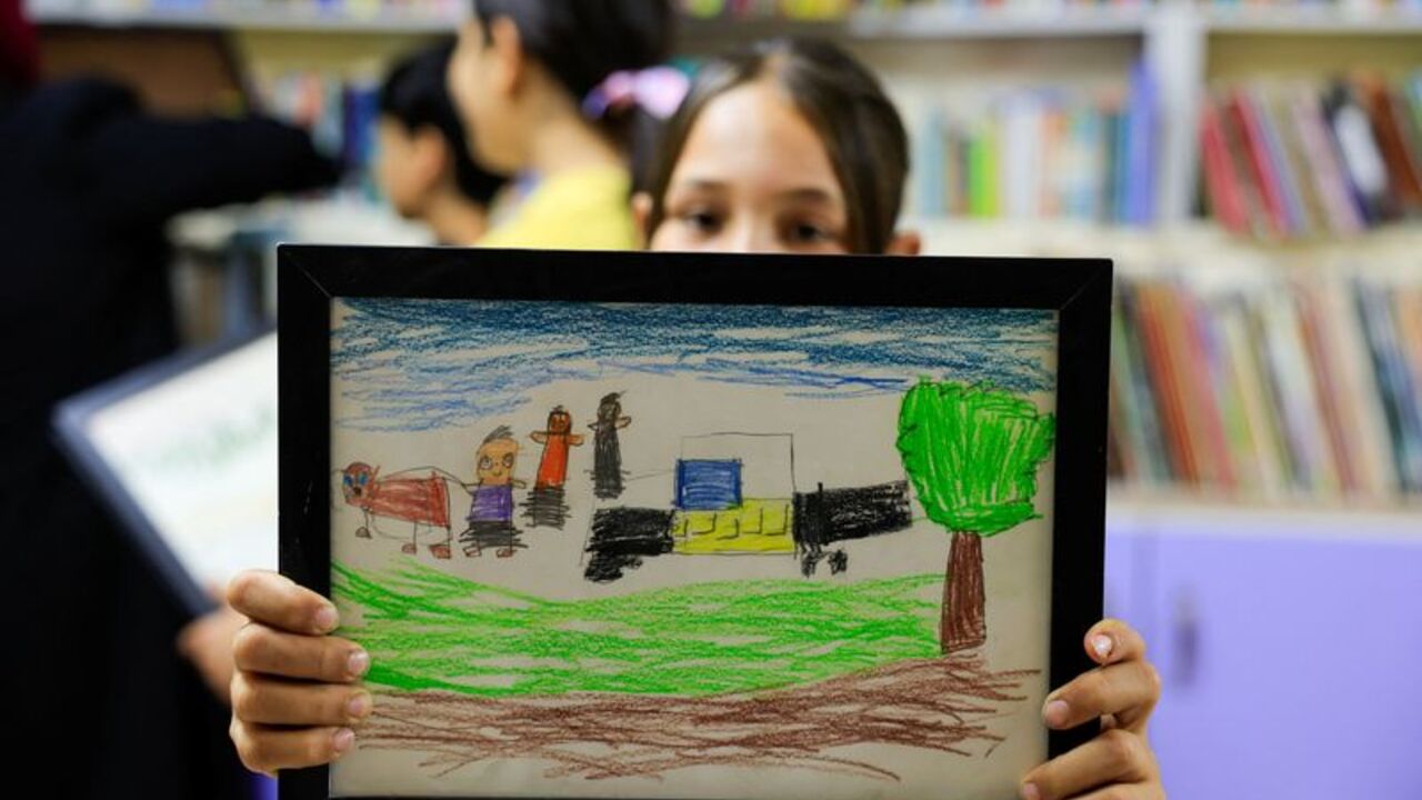 Palestinian children process occupation through art in Hebron