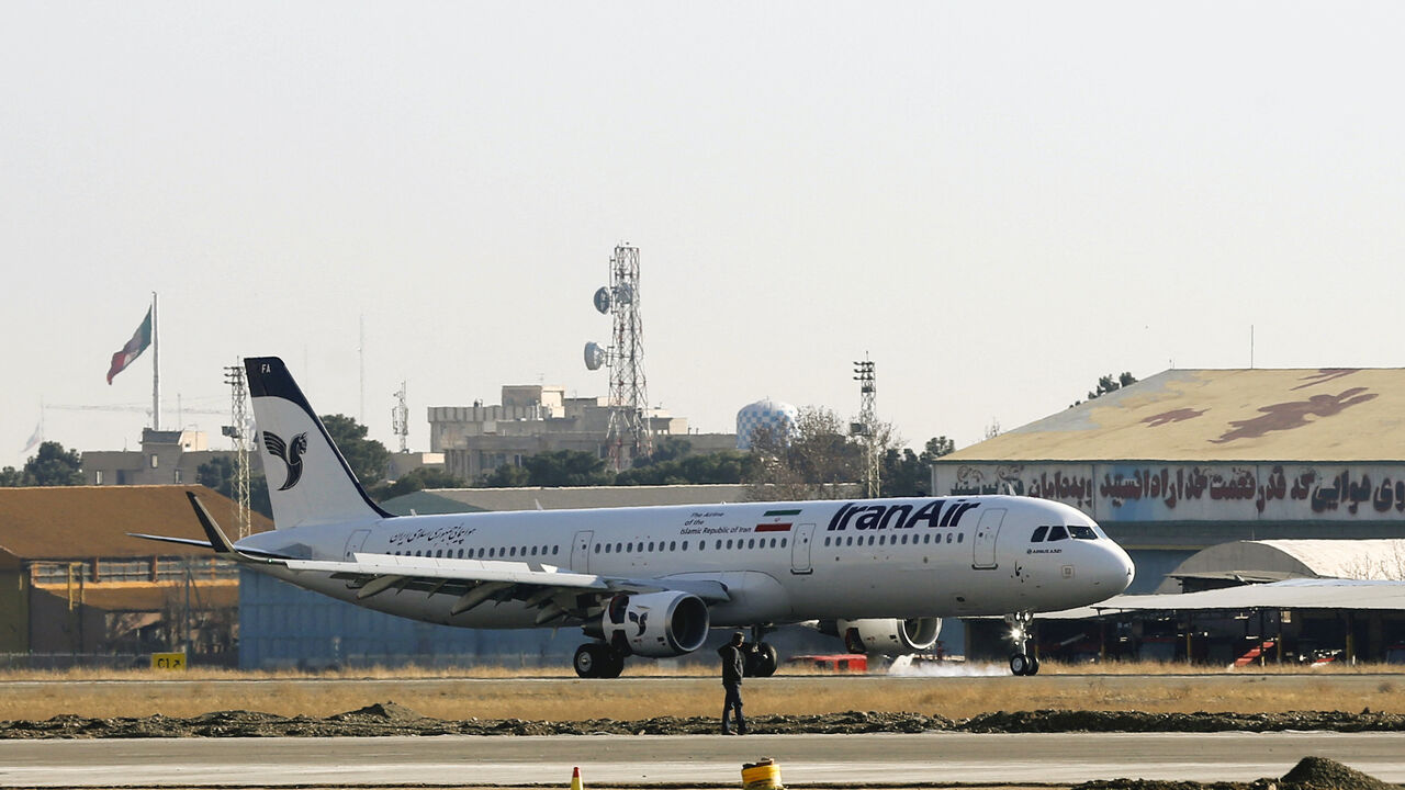 An Airbus A321 airliner arrives at the Mehrabad international airport during the delivery of the first batch of planes to the Iranian state airline Iran Air in the capital Tehran on Jan. 12, 2017.