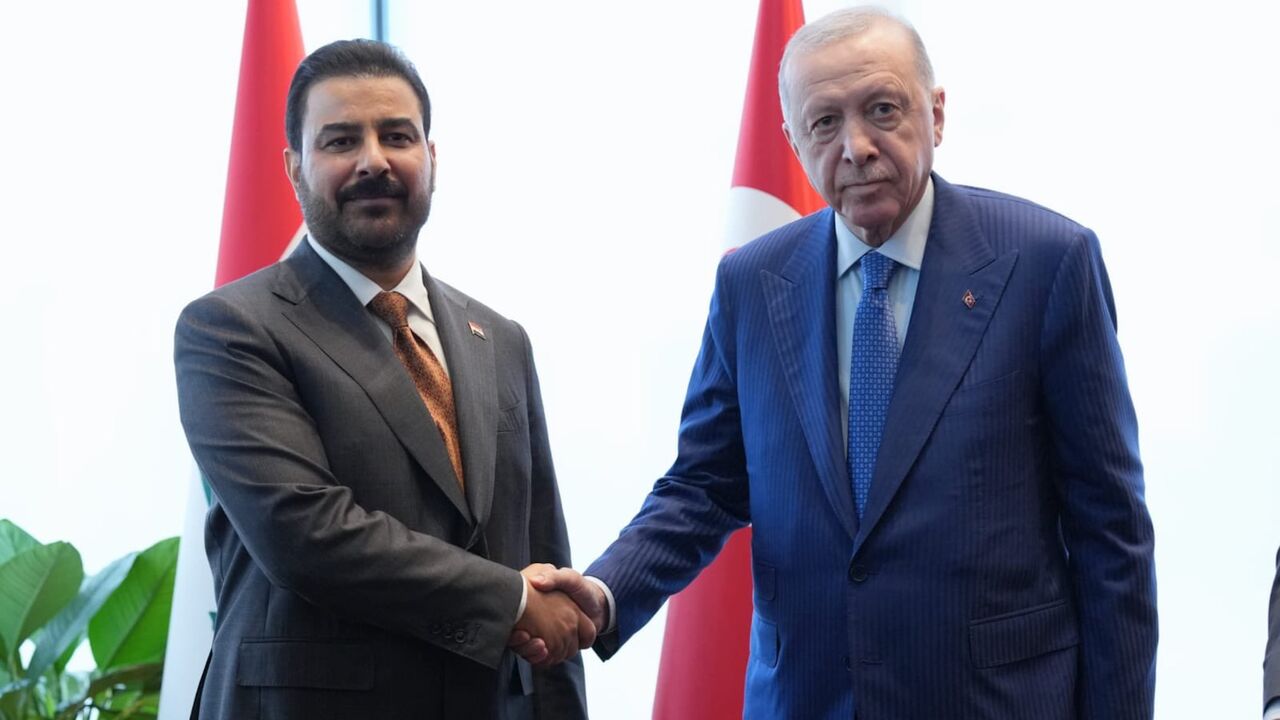 Iraqi Prime Minister Ali al-Zaidi meets with Turkish President Recep Tayyip Erdogan in New York City, Sept. 23, 2026.