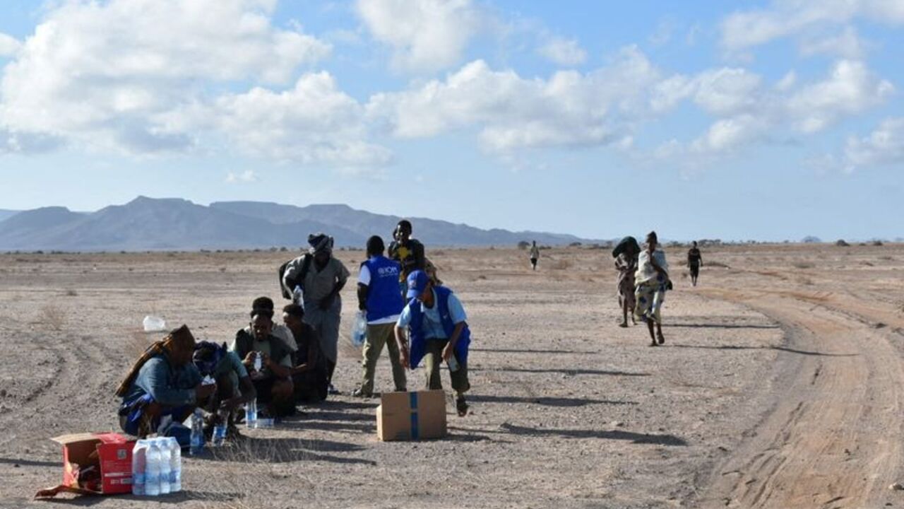 A boat carrying migrants capsized while sailing from Djibouti to Yemen