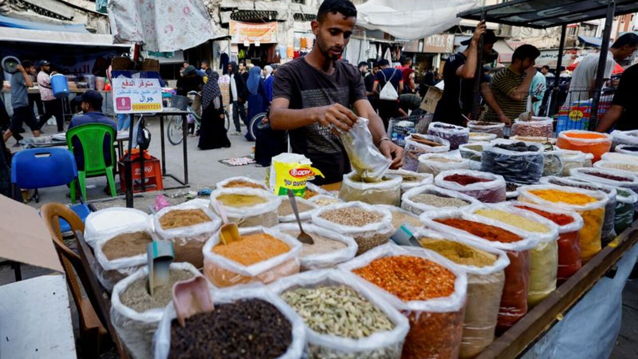A market in Nuseirat