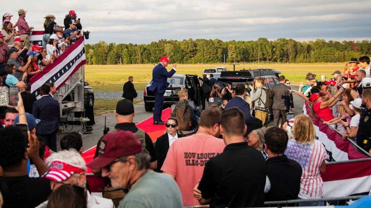 Rally featuring US President Donald Trump in Dalton